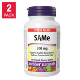 Webber Naturals SAMe 200mg 天然情緒調節及護關節配方 (60粒 腸溶片)
