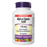 Webber Naturals α-硫辛酸 (Alpha Lipoic Acid) 100mg (180粒 超值套裝)