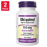 Webber Naturals 活性還原型 Q10 (Ubiquinol) 100mg (200粒 超值套裝)