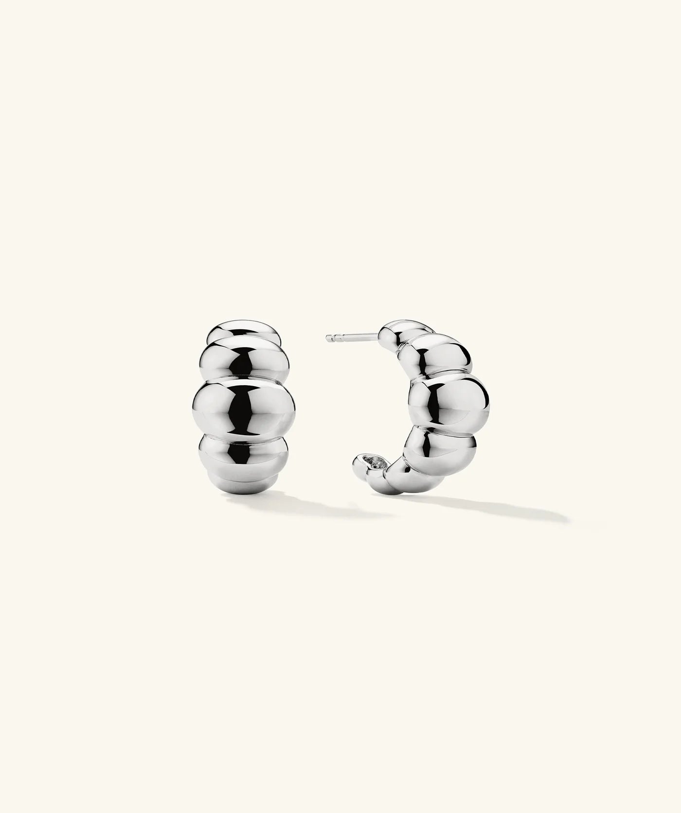 Mejuri Puffy Charlotte Hoops 澎澎夏洛特圈環耳環