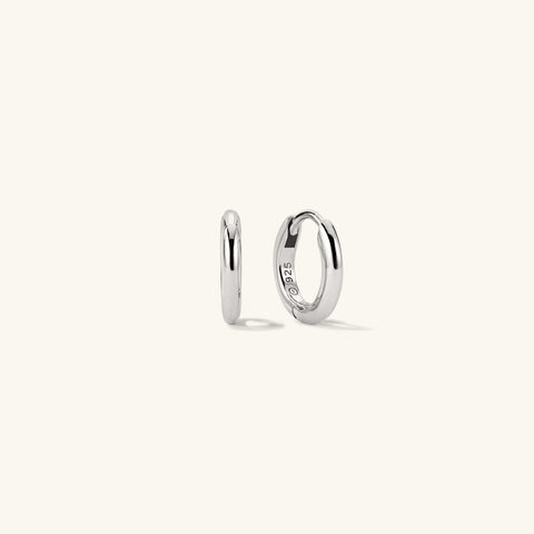Mejuri 18k Tube Huggie Hoops 耳環