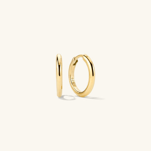 Mejuri 18k Tube Medium Hoops 耳環