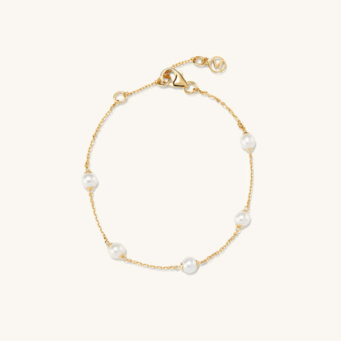 Mejuri Mini Pearl Satellite Bracelet 珍珠手鏈