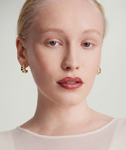 Mejuri Puffy Charlotte Hoops 澎澎夏洛特圈環耳環
