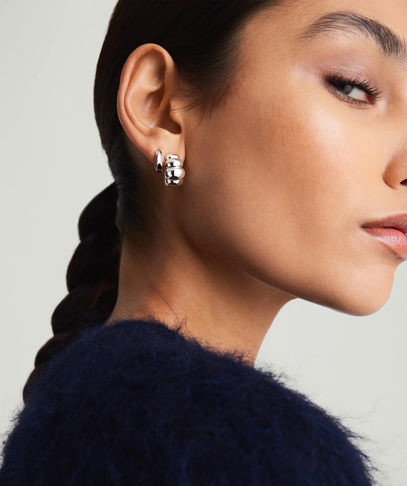 Mejuri Puffy Charlotte Hoops 澎澎夏洛特圈環耳環