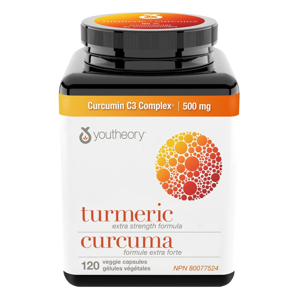 Youtheory Extra Strong Curcumin C3 Complex (with black pepper) 500mg (120 capsules)