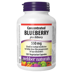 Webber Naturals 藍莓 + 山桑子 雙重護眼精華 240粒 (120粒 x 2樽)
