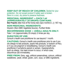 Organika Natural Propolis Liquid (Alcohol-Free Formula) 200ml (100ml x 2 bottles)