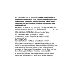 Organika Natural Propolis Throat Spray (Alcohol-Free Formula) 30ml x 3 bottles