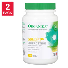 Organika Extra Strong Onion Extract (Quercetin) 500mg (240 Capsules Value Set)