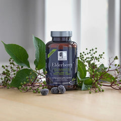 New Nordic Swedish Elderberry Gummies (Sugar-Free/Vegan) 120 Gummies (60 Gummies x 2 Bottles)