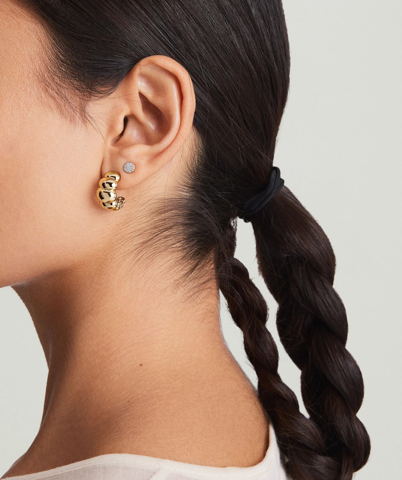 Mejuri Puffy Charlotte Hoops 澎澎夏洛特圈環耳環
