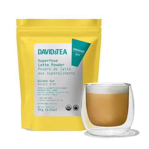 DAVIDsTEA Golden Sun Tea Superfood Latte Powder 有機黃金陽光茶超級食物拿鐵粉