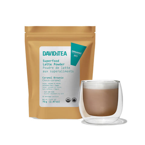 DAVIDsTEA Organic Caramel Brownie Superfood Latte Powder 有機焦糖布朗尼超級食物拿鐵粉