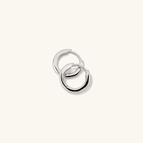 Mejuri 18k Tube Huggie Hoops 耳環