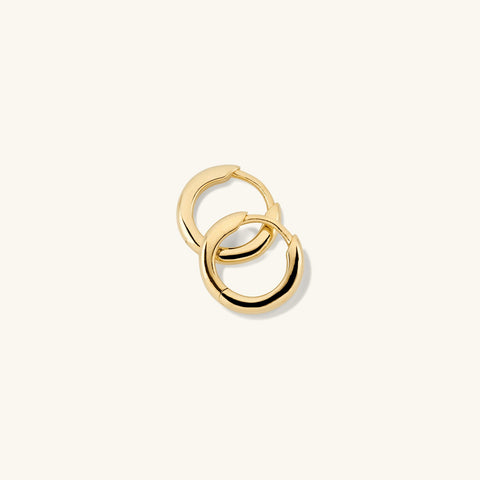 Mejuri 18k Tube Huggie Hoops 耳環
