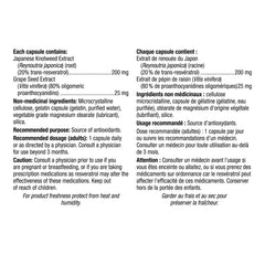 Webber Naturals 超強白藜蘆醇 + 葡萄籽精華 (抗衰老配方) 270粒 (90粒 x 3樽)