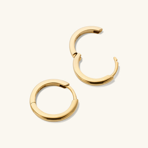 Mejuri 18k Tube Medium Hoops 耳環