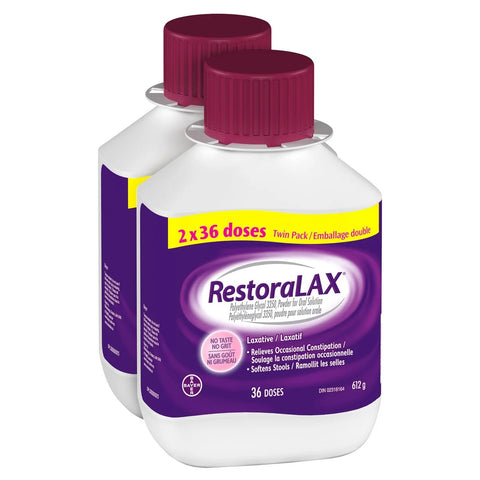 RestoraLAX® Laxative 輕鬆潤滑通便劑（2x36 劑量）