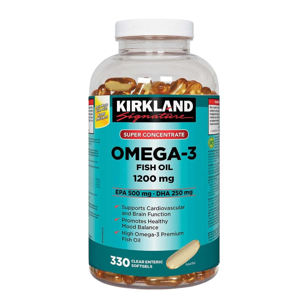 Kirkland Signature 超高濃度 Omega-3 魚油軟膠囊（330 顆裝） - canadahk