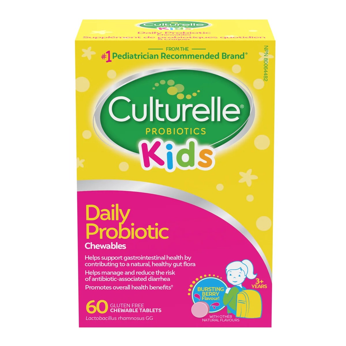 Culturelle 康萃樂 兒童每日益生菌咀嚼片 50億菌株 (60粒)