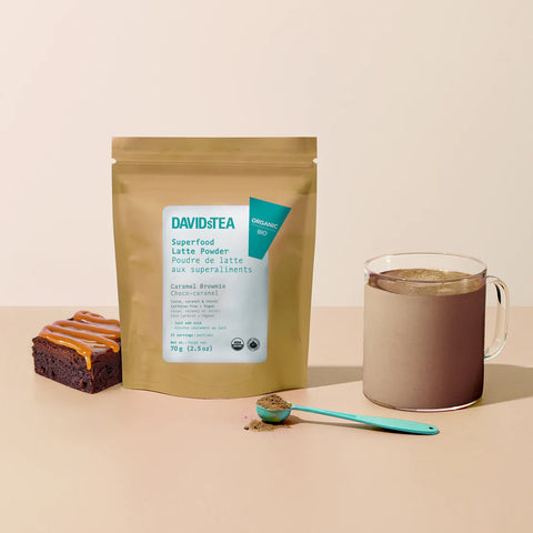 DAVIDsTEA Organic Caramel Brownie Superfood Latte Powder 有機焦糖布朗尼超級食物拿鐵粉