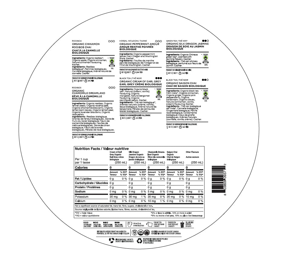 DAVIDsTEA Classic Faves Sachet Tea Wheel 經典茶輪茶包禮盒