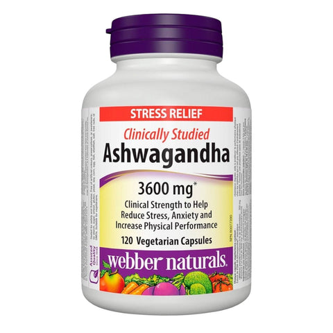 Webber Naturals Ashwagandha 阿育吠陀人蔘有機根部萃取膠囊