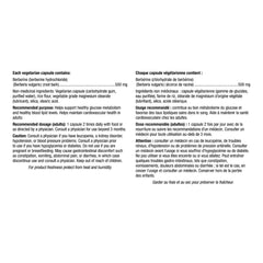 Webber Naturals 頂級小蘗鹼 (Berberine) 500mg (180粒 植物膠囊)